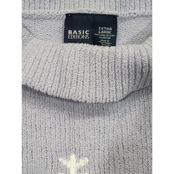 Basic Editions Winter Snowflake Polyester Sweater | Size Extra Large - Picture 4 of 6